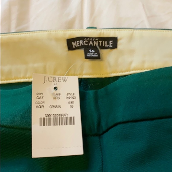 J. Crew green skinny ankle pants - Picture 3 of 7